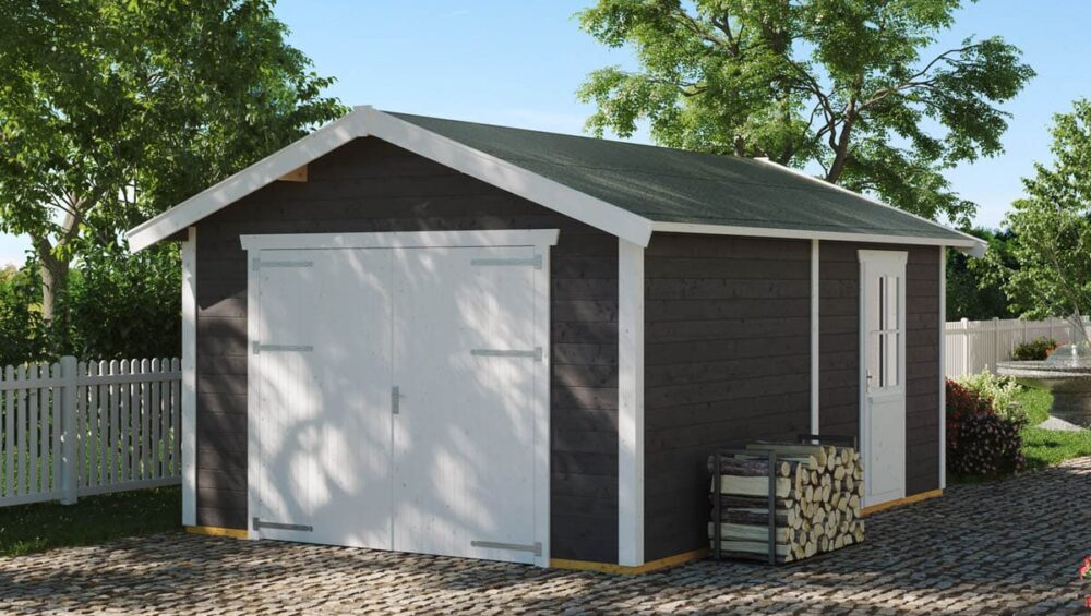 19,4 M² ENKELT GARAGE - GARAGE NORDISK 370