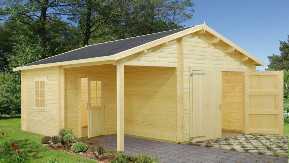 28,4 M² (21,9 M²) ENKELT GARAGE - GARAGE 550 MED HALVTAG