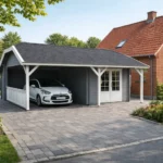 30 M² CARPORT - ANTE MED SKUR