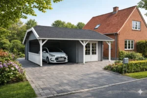 30 M² CARPORT - ANTE MED SKUR