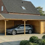 33 M² CARPORT - HANS 2 MED SKUR