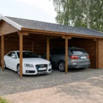 46,9 M² CARPORT - HANS 4 MED SKUR