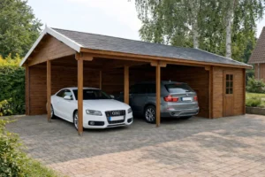 46,9 M² CARPORT - HANS 4 MED SKUR
