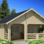 56,5 M² + 19 M² BJÆLKEHUS - EURORA MED HEMS