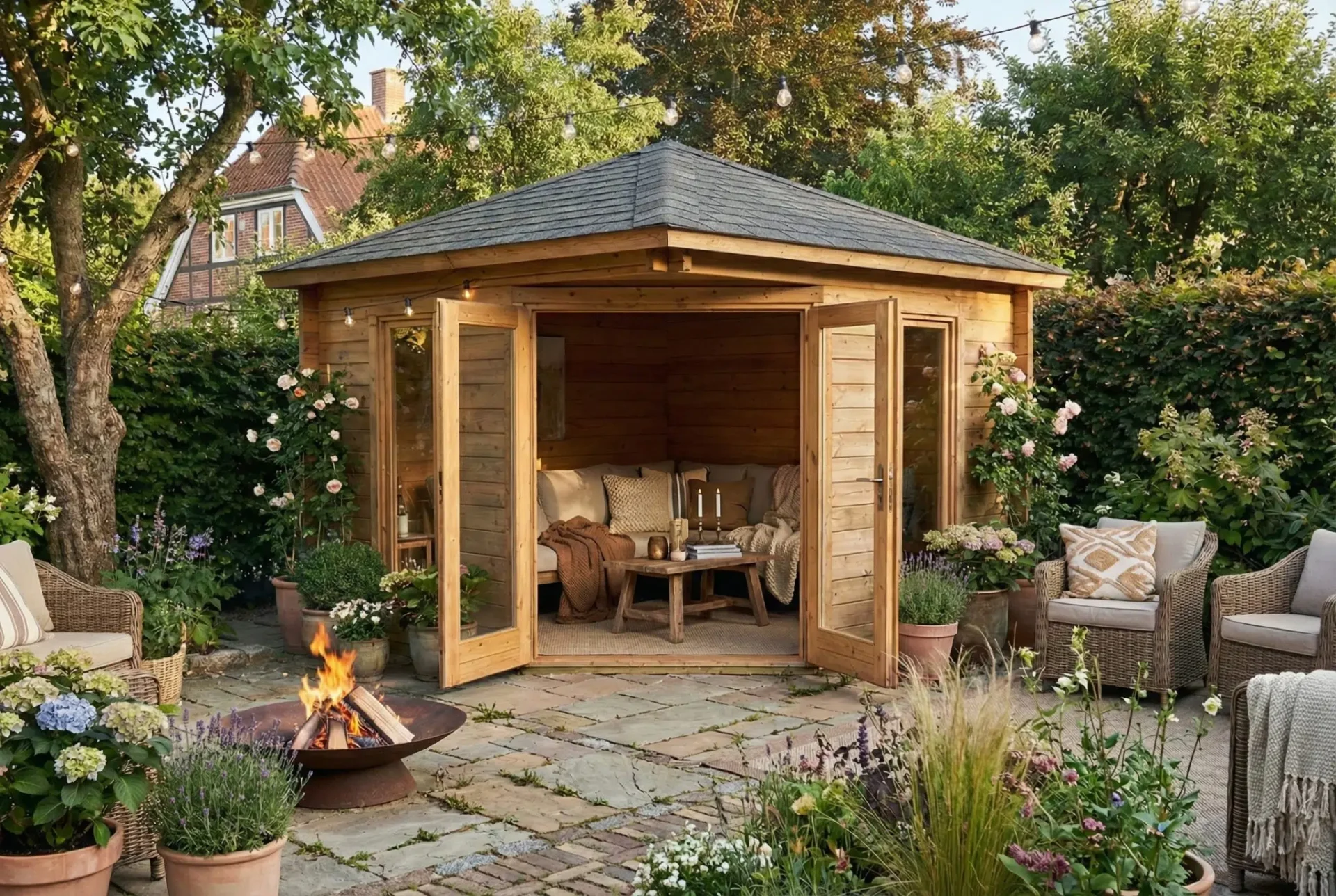 Havepavilloner Test 2026: 9,8 m2 PAVILLON – LINE – Anmeldelse