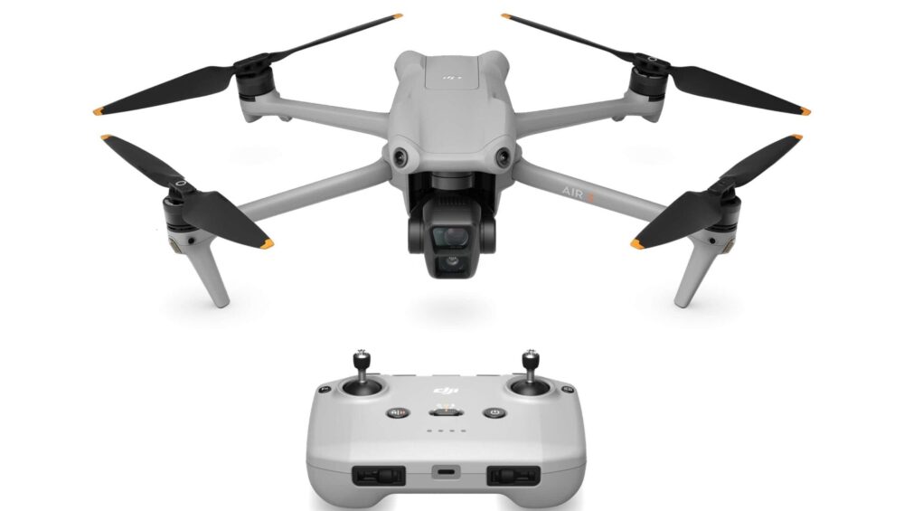 DJI Air 3 drone med dobbelt kamerasystem + GRATIS 2 stk. valgfri bøger om droner