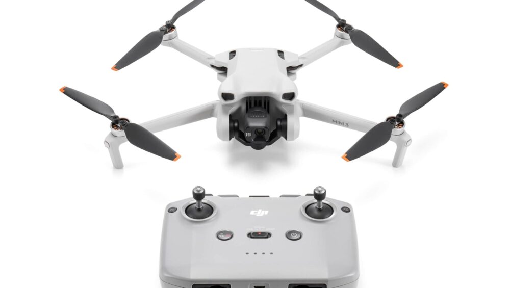 DJI Mini 3 med standard fjernkontrol (RC-N1) + GRATIS 2 stk. valgfri bøger om droner