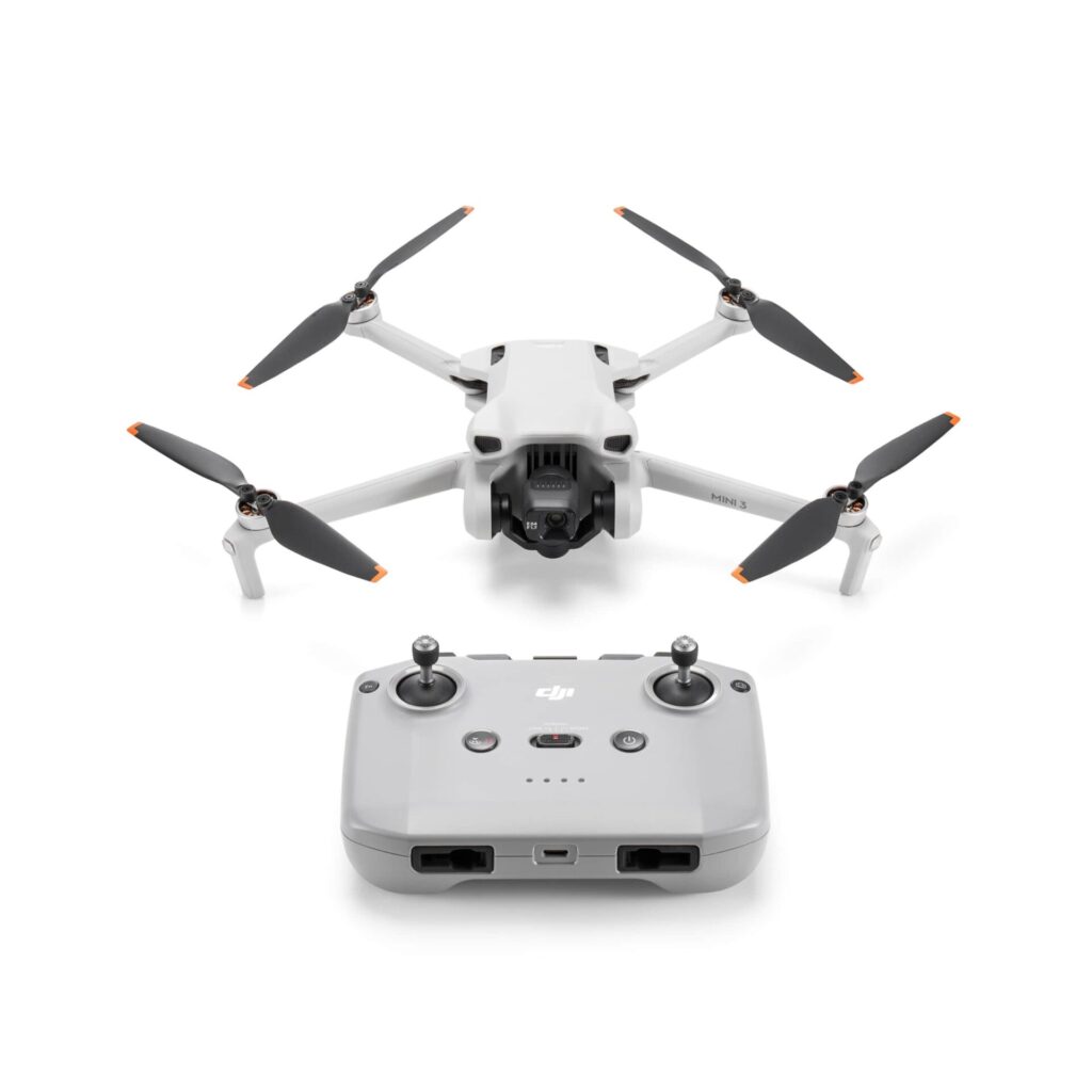 DJI Mini 3 med standard fjernkontrol (RC-N1) + GRATIS 2 stk. valgfri bøger om droner