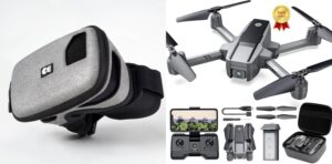 Holy Stone HS440D FPV Bundle + Dronemask 2 FPV briller + Gratis 2 valgfri gaver