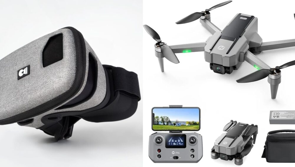 Holy Stone HS440G FPV Bundle + Dronemask 2 FPV briller + Gratis 2 valgfri gaver