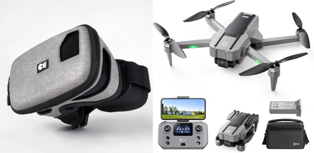 Holy Stone HS440G FPV Bundle + Dronemask 2 FPV briller + Gratis 2 valgfri gaver