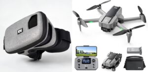 Holy Stone HS440G FPV Bundle + Dronemask 2 FPV briller + Gratis 2 valgfri gaver