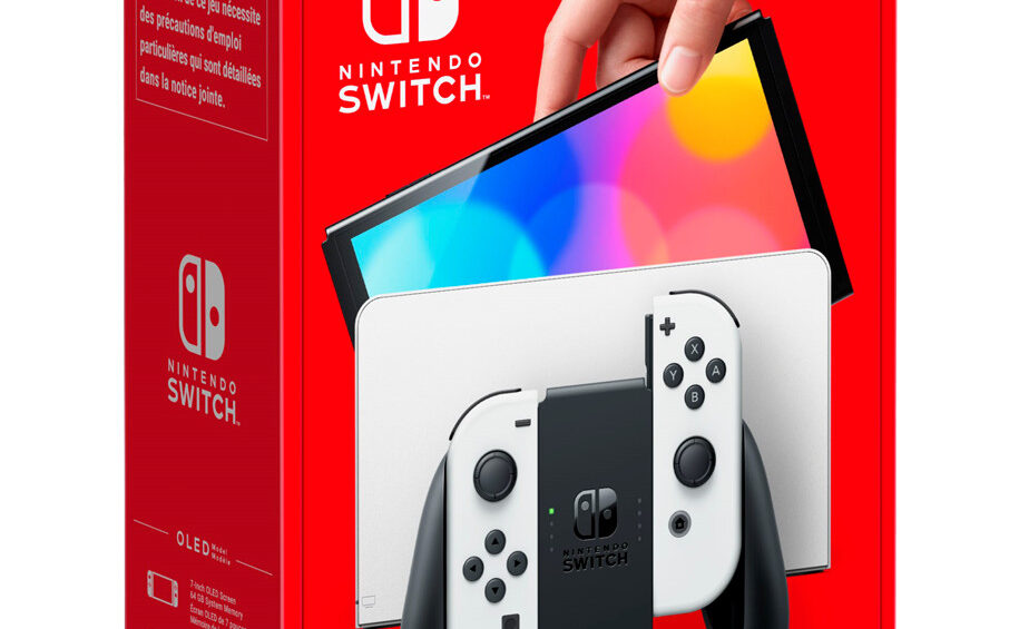 Nintendo Switch (OLED model) white set + 2 Gratis valgfri gaver