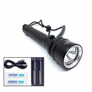 Ravlygte: AmberExpert XLC3 | kraftig 30W UV-lygte - AmberExpert XLC3 - Med oplader, adapter og 2 batterier