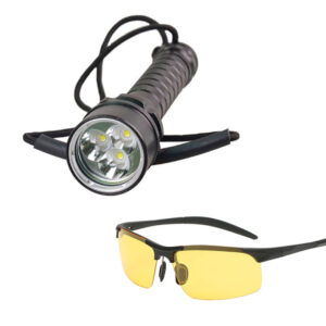 Ravlygte: AmberExpert XLC3 | kraftig 30W UV-lygte - AmberExpert XLC3 med ravbrille - Uden batterier eller oplader
