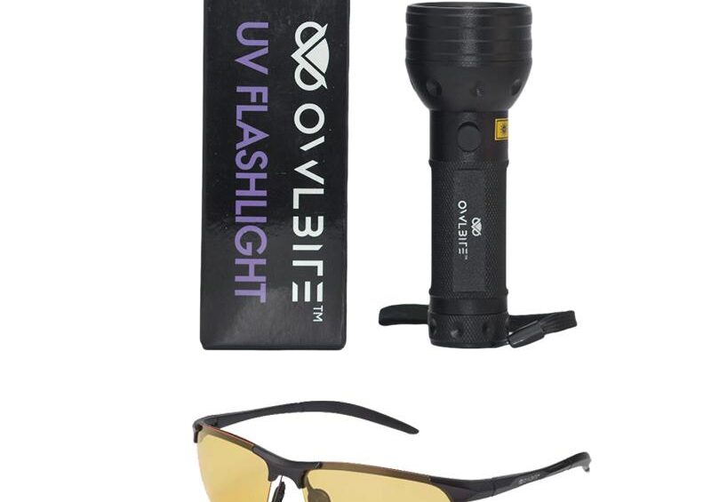 Ravlygte Original + Ravbrille - Kraftig UV-lygte fra danske OwlBite