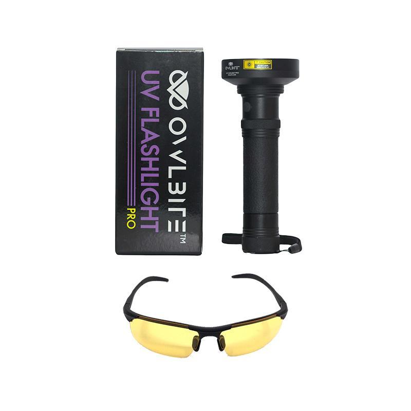 Ravlygte Pro + Ravbrille - Kraftig UV-lygte fra danske OwlBite