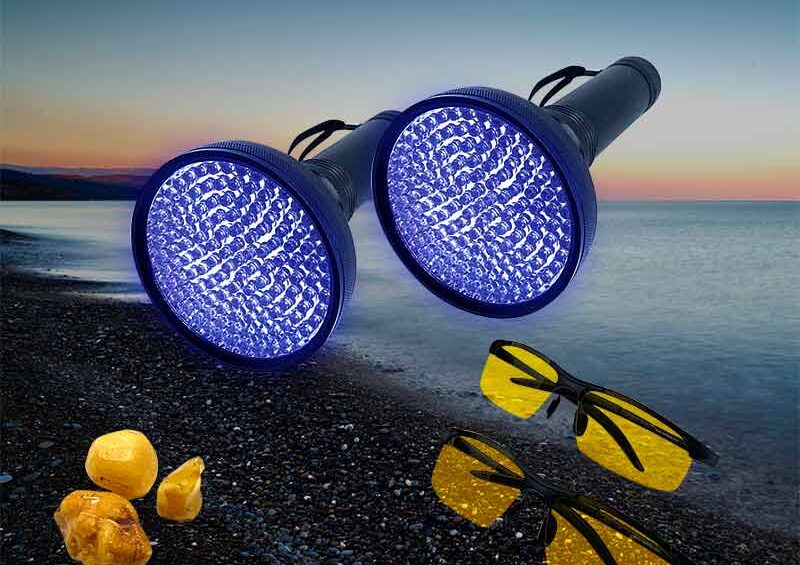 Ravlygter: 2 stk UVA128 fra SamuEye + 2 stk. Ravbriller