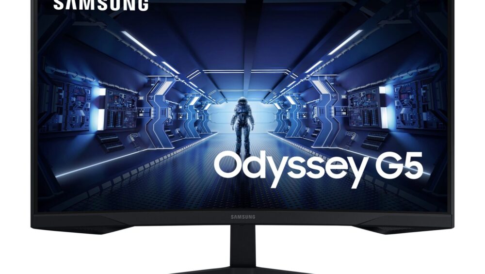 Samsung Odyssey G5 C27G54TQWU 27" 2560 x 1440 HDMI DisplayPort 144Hz curved buet gaming PC skærm