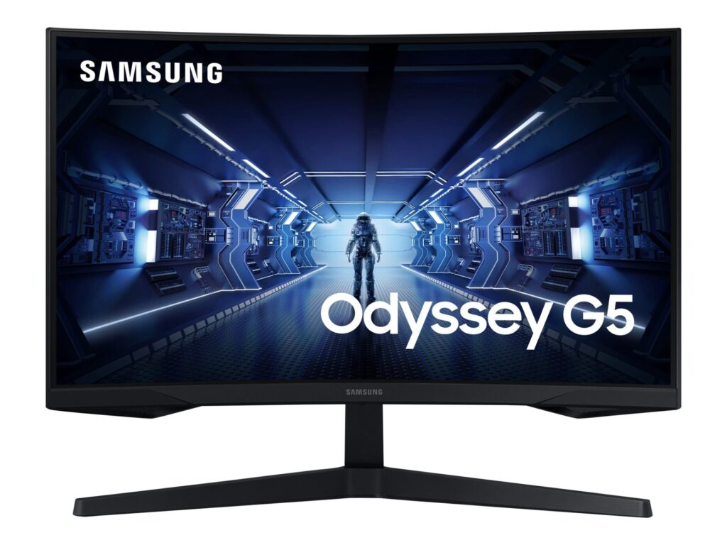 Samsung Odyssey G5 C27G54TQWU 27" 2560 x 1440 HDMI DisplayPort 144Hz curved buet gaming PC skærm