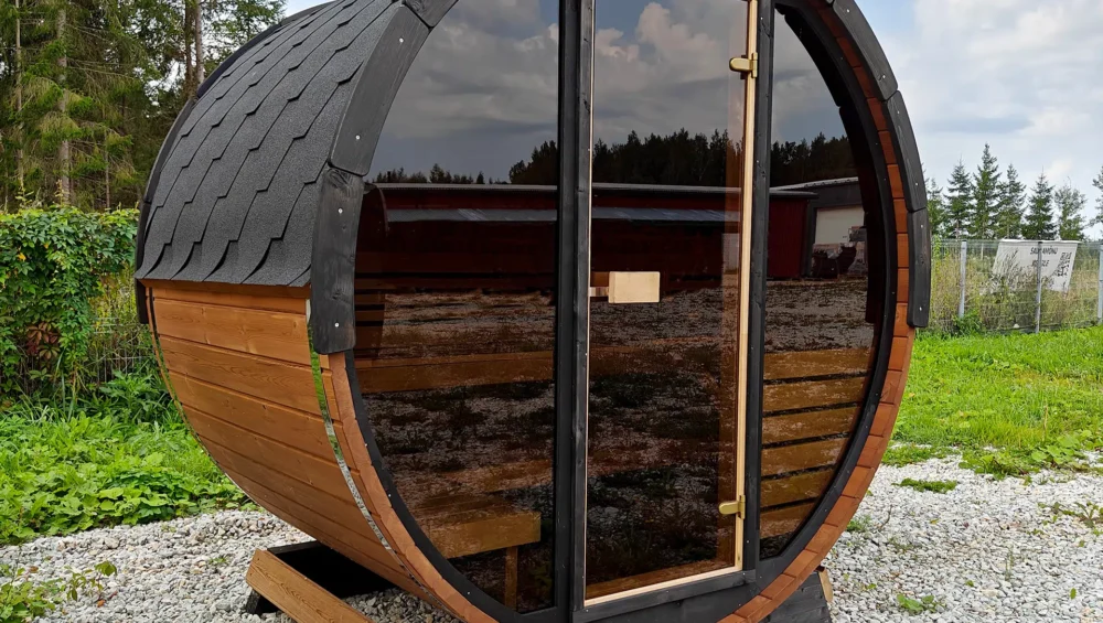 Sauna - Deluxe (KING SIZE FRONT - Færdigbygget) 160cm lang