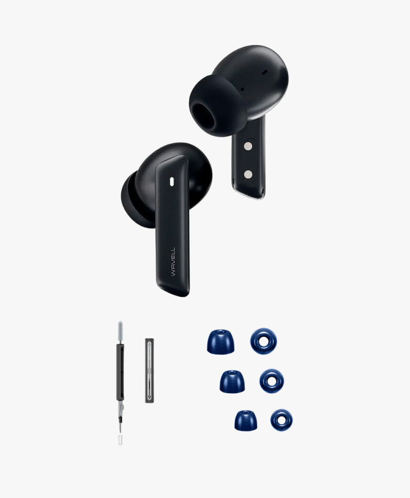 Wavell 3 Pro - Trådløse bluetooth in-ear høretelefoner med Noise Cancelling | Audio Experience pakke