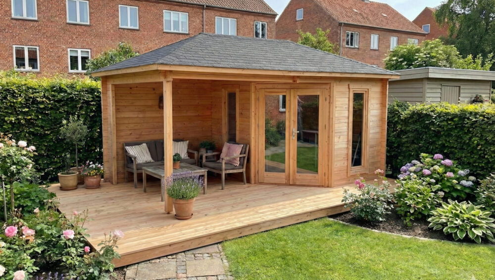 7,3 M² + 8,2 M² HJØRNEPAVILLON - LINE MED LOUNGE