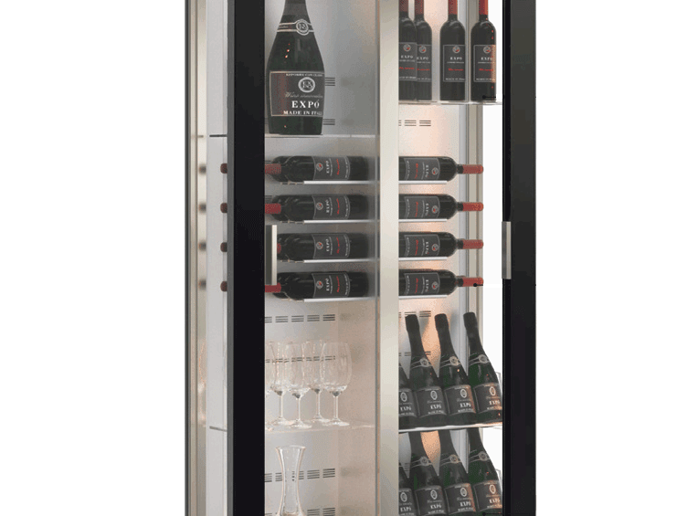 Fritstående vinkøleskabe - Teca H14 Black