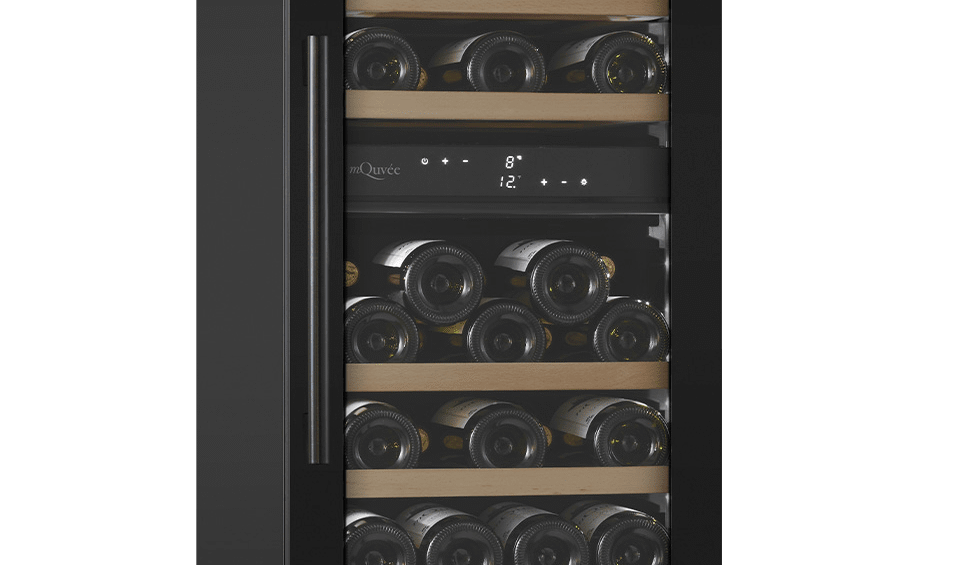 Vinkøleskab til indbygning 40 cm - WineCave 700 40D Anthracite Black - sort, 2 temperaturzoner
