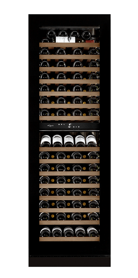 Anmeldelse: Vinkøleskab til indbygning 60 cm højskab - mQuvée WineCave Infinite 187D Push-Pull, Støjsvag, sort, 2 temperaturzoner — testet maj 2026