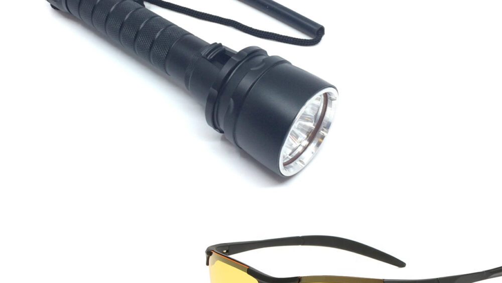 Ravlygte: AmberExpert&trade; XLC5 | Kraftig UV-lygte 50 W - AmberExpert&trade; XLC5 med ravbrille - Uden oplader eller batterier