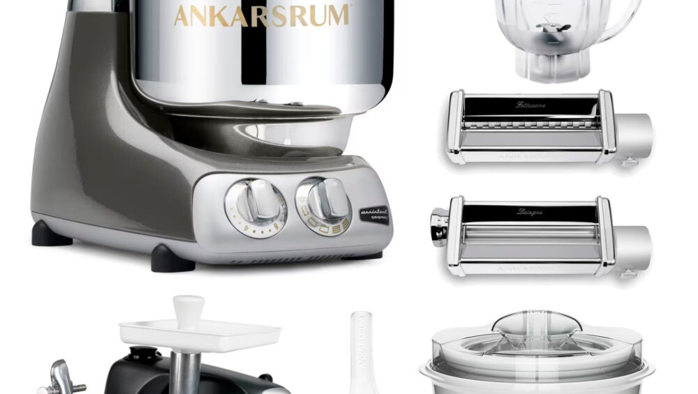 Ankarsrum Assistent Original køkkenmaskine med middagspakke, black chrome