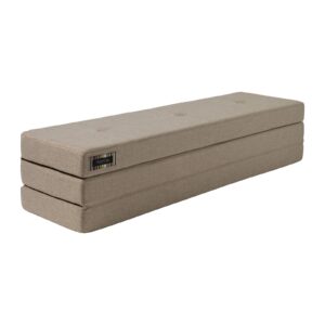 Foldemadras Test 2026: By KlipKlap KK 3 Fold XL 200 cm Sand – Anmeldelse